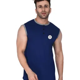 BEYOU FASHION Henley Neck Slim Fit T-shirt-picture-12