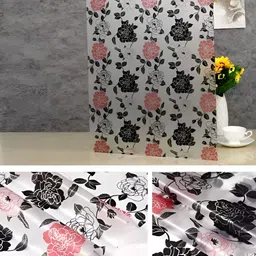 INDIAN ROYALS Pink & Black Floral Printed Self-Adhesive & Durable Window Sticker-picture-34