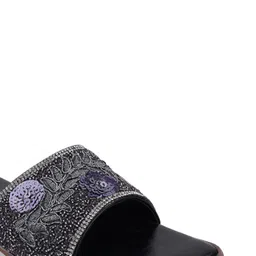 BAESD Women Embellished Party Open Toe Flats image 3
