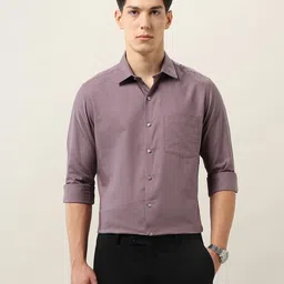 Arrow Men Liberty Classic Fit Textured Pure Cotton Formal Shirt-picture-11