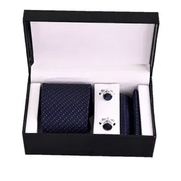 Voylla Patterned Tie With Cufflinks Accessory Gift Set image 4