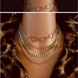 Arzonai Gold-Toned Metal Necklace-picture-17