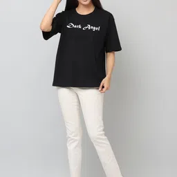 APR GLOBAL Women Typography Printed 1 T-shirt image 2
