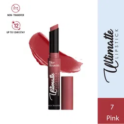 Blue Heaven Ultimatte Non-Transfer Smudge Proof Waterproof Lipstick - Pink 07 image 1