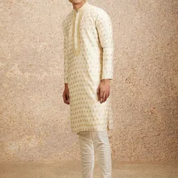 Twamev Men Ethnic Motifs Regular Kurta with Churidar-image-19