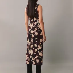 MANGO Printed Sheath Midi Dress image 3