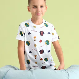 U.S. Polo Assn. Kids Boys Printed Pure Cotton T-shirt-picture-31
