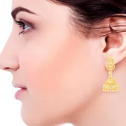 Heer Collection Contemporary Jhumkas Earrings image 1