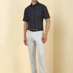 Allen Solly Men Ethnic Motifs Printed Spread Collar Formal Shirt image 5