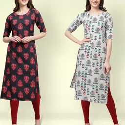 Ethnic basket Women Multicoloured Kurtas-picture-15