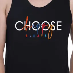 SLOWLORIS Pack Of 2 Printed Combed Cotton Gym Vest VSL26 CMB(CHS BLACK)(ADV MAROON) image 2