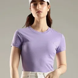 Tommy Hilfiger Round Neck Cotton Slim Fit T-shirt-picture-23