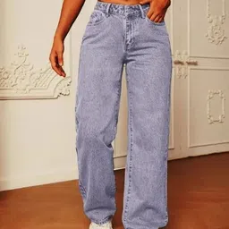 RIVI Relaxed Fit High-Rise Stretchable Jeans image 3