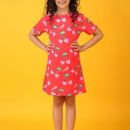 YK Girls Printed Nightdress-image-51