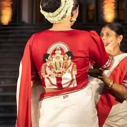 RAJMUDRAFASHION Ethnic Motifs Silk Blend Handloom Banarasi Saree image 4