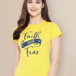 Metronaut Women Typography Printed T-shirt-image-28