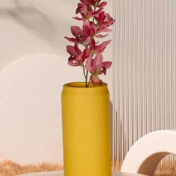 LASAKI Can Yellow Ceramic Flower Vase image 4