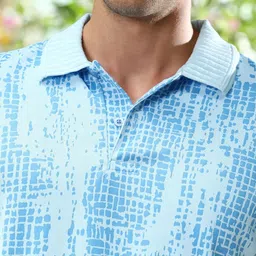 Campus Sutra Men Printed Polo Collar T-shirt image 2