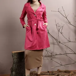 Athena Notched Collar Longline Over Coat image 1
