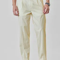 Snitch Men Pleated Chinos Trousers-picture-21