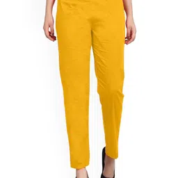SRISARAS Women Regular Fit Mid-Rise Cotton Trousers-image-25
