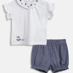 Chicco Girls Embroidered T-Shirt With Shorts-image-10