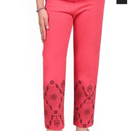 BAESD Girls Pack Of 2 Printed Cotton Lounge Pants-picture-28