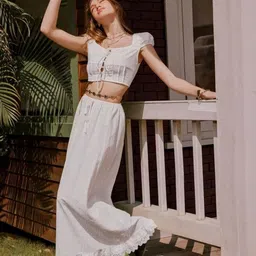 LULU & SKY Round Neck Top With Skirt Co-Ords image 4