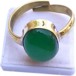GenZcomplex Gold-Plated Emerald Panna Panchdhatu Rishi Ratan Stone Studded Finger Ring-picture-43