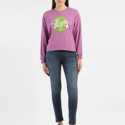 levi's Women's Graphic Print Crew Neck Sweatshirt image 1