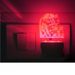 1ST TIME Red & Multicoloured Acrylic Contemporary Abstract Shaped Shaped Wall Lamp image 2