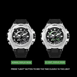 V2A Men Patterned Dial & Bracelet Style Straps Analogue Watch V2A-CS-1706A-Silver-0 image 4