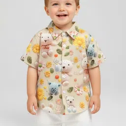HOPZONIC Boys Classic Printed Party Shirt-picture-50