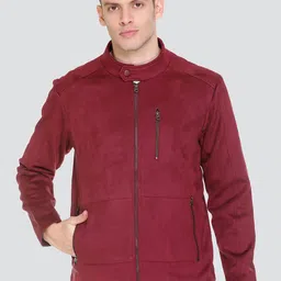 The Roadster Lifestyle Co. Men Mandarin Collar Solid Casual Lightweight Bomber Jacket-picture-26