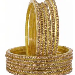 zsp Gold Glass Artificial Beads Bangles-picture-33
