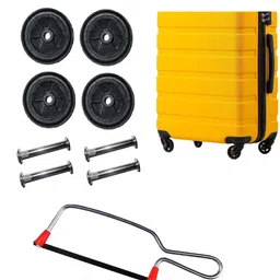 myviradi Luggage Wheels Only for Replacement and Repair Wheels for suitcase(4 CM+Cutter) Single Unit Measuring Wheel image 1