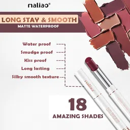 Maliao Non-Transfer Matte Finish Long Lasting & Smooth Lipstick-Burgundy 116 image 3