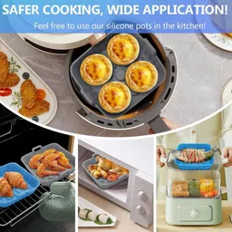 atrmitra 2PC SILICONE AIR FRYER TRAY Airfryer Tray image 4