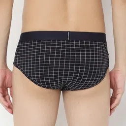 UnderJeans by Spykar Checked Basic Brief image 3