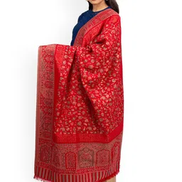 Naureen Ethnic Motifs Woven Design Shawl image 3