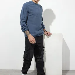 The Roadster Life Co. Round Neck Knitted Sweatshirt image 3