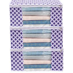 AMAK INC Blue Fabric Multi-Utility Wardrobe Organisers-picture-1