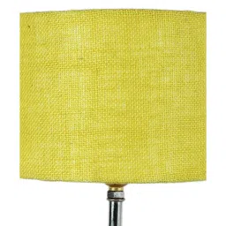 Devansh Wood Table Lamp With Yellow Jute Shade by New Era image 5