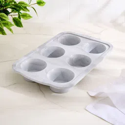 Home Centre Bakers Pride Floura Grey 6 Cups Muffin Pan-picture-14