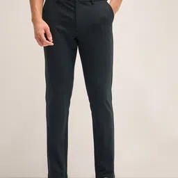 THE BEAR HOUSE  Men Mid-Rise Slim Fit Formal Trousers-picture-27