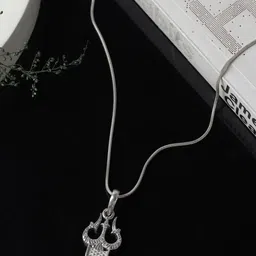 Metronaut 925 Sterling Silver Trishul Pendant-image-0
