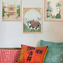 WALLLANE 3 Piece Framed Religious Theme Home Decor Wall Art-picture-13