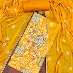 SAINOOR Printed Pure Silk Semi-Stitched Dress Material-picture-15