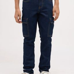 Jack & Jones Junior Boys Regular Fit Mid-Rise Stretchable Denim Jeans-picture-44