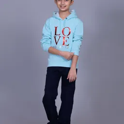 Come In Kids Girls Typography Printed Hooded Full Sleeve Pullover Sweatshirt-image-71